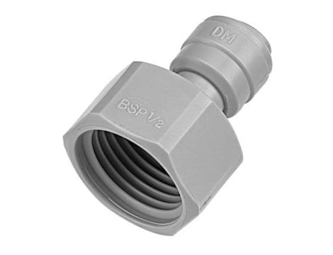 złączka wtykowa z gwintem wewnętrznym 3/8" rura x 1/2" BSP(P) płaskie wewnątrz